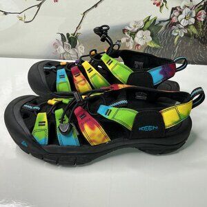 Keen Womens Newport H2 Rainbow Tie-Dye Water Sandals Size 9 Outdoor Durable